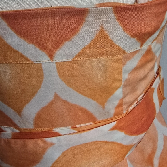 Anthropologie, New, Maeve Freya Coral Poplin Fit & Flare Midi Sun Dress, Size 6 - Picture 9 of 15